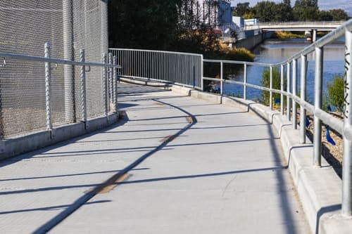 Concrete sidewalk in Visalia, CA